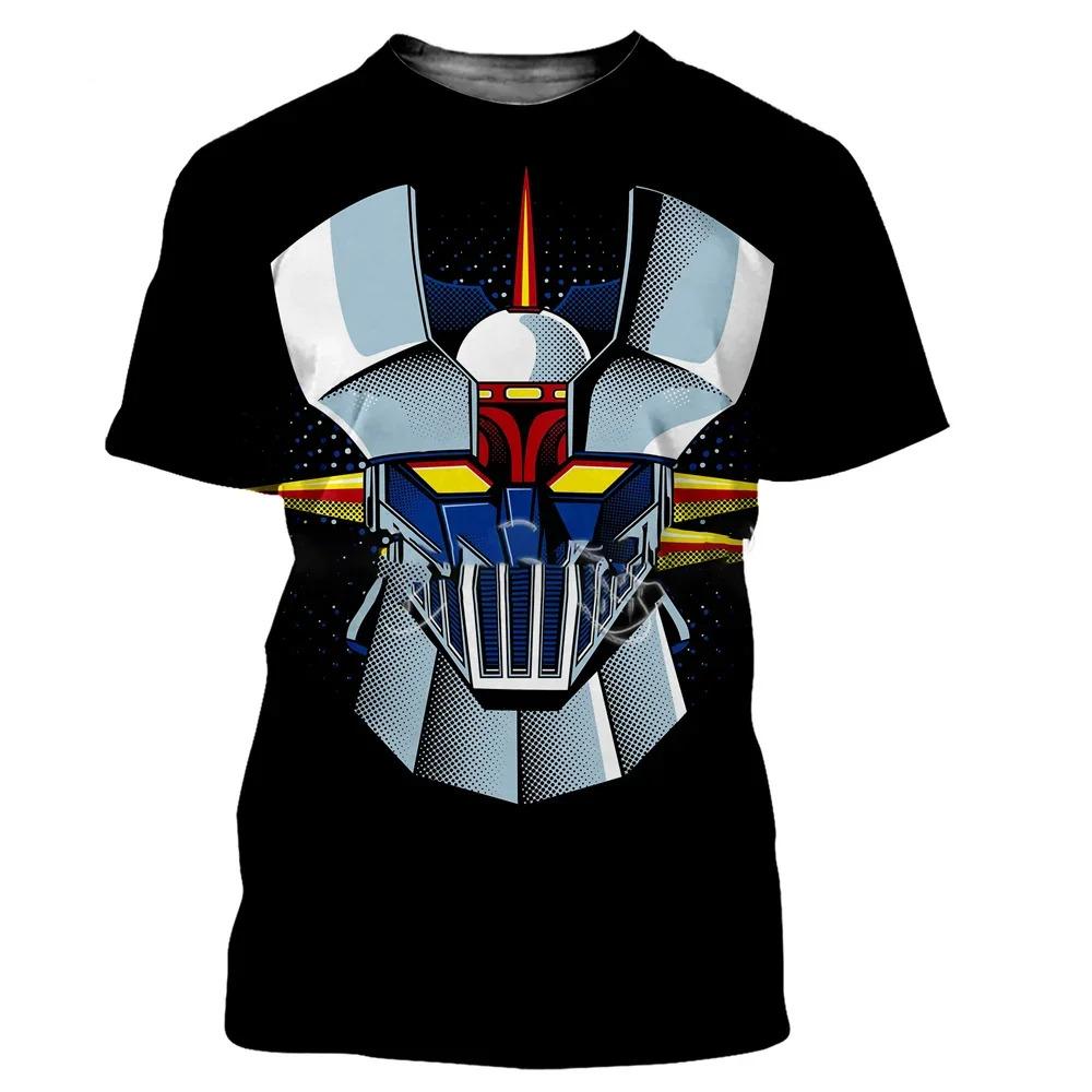 New fashion cool bell Mazinger Z Men_s3D printed T-shirt summer casual top