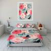Romantic Butterflies And Roses Bedding Set For Kids Luxury Gift 3Pcs Digital Print Comforter Set Soft Comfortable Breathable