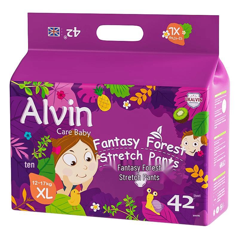 Alvin Fantasy Forest Silk Soft Night-Time Pull-Up Diapers