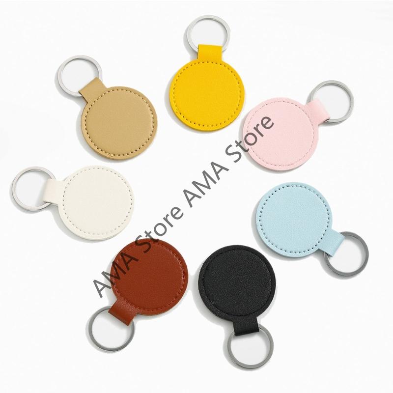 X7JF PU Leather Keychain Metal Pendant For Car And Home Light Weight Secure Holder With Rustproof Design