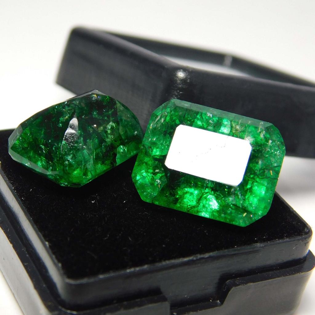 12 Ct Natural EMERALD Green CERTIFIED Loose Gemstone EMERALD Shape A-5468948