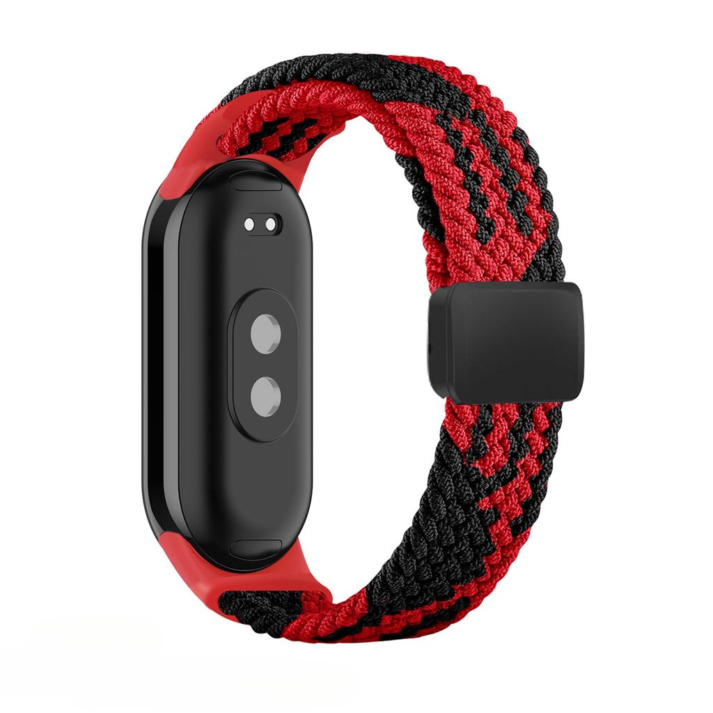 Braided Nylon WatchBand Strap For Xiaomi Mi Band 10 Smart Wristband Braided Elastic Weave Bracelet Miband 8 9 Watchstrap