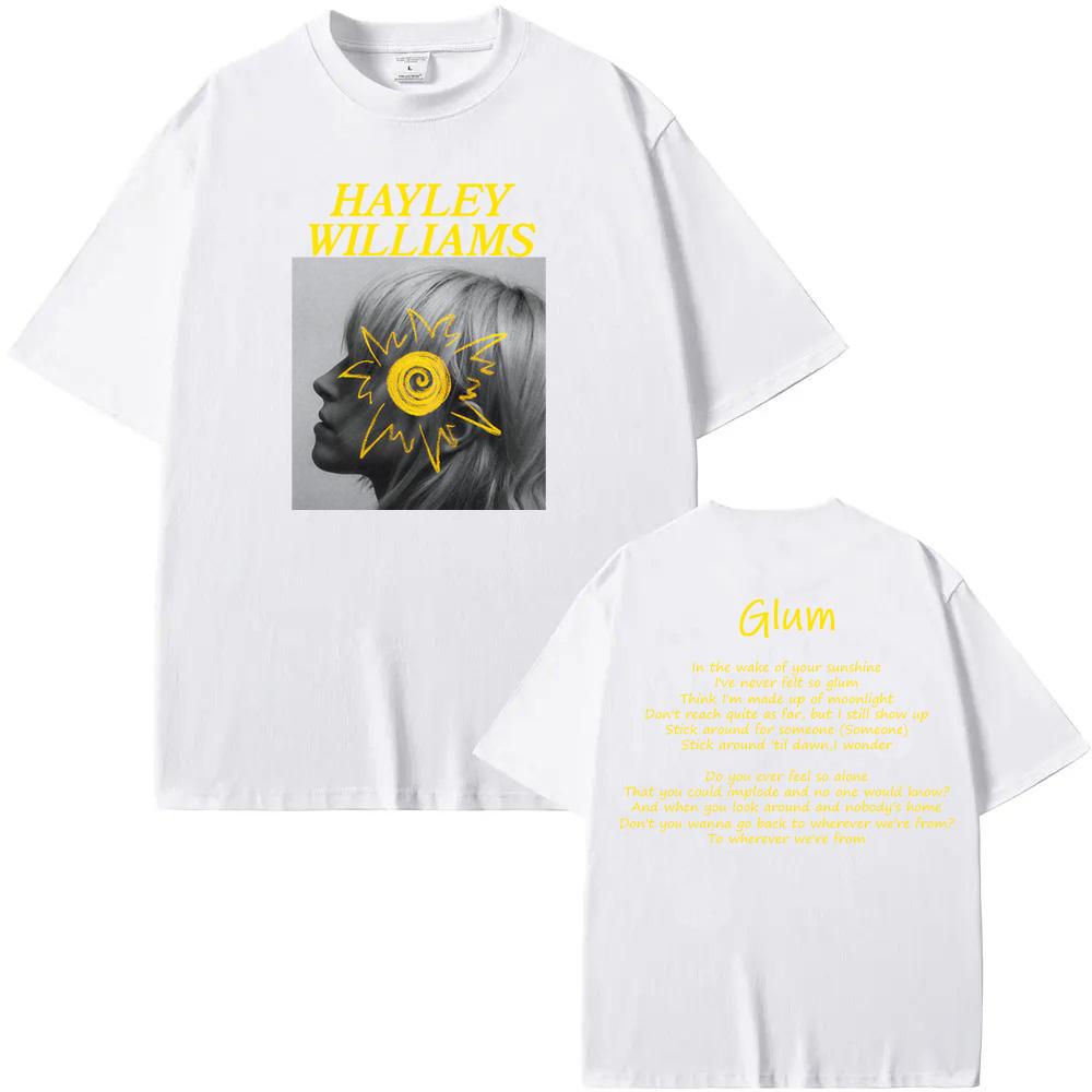 

Hayley William Glum 2025new T-Shir Unisex Summer Harajuku Tee-shirt Sleeve Women Men Casual 100%Cotton Tshirt Round Neck Music Tees XS