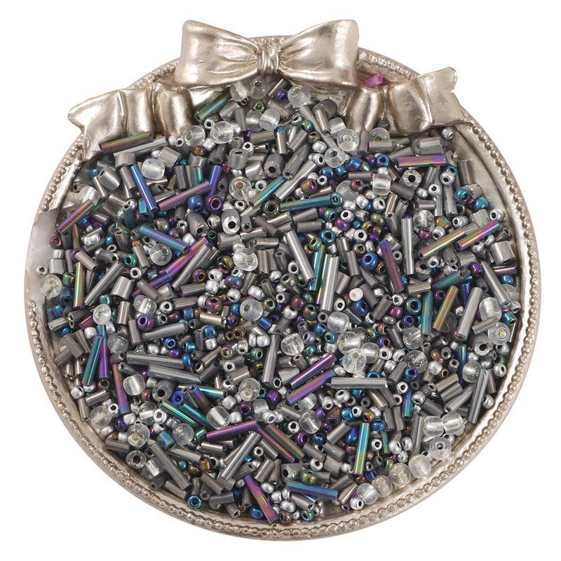 30g Mixed Style & Color Glass Rice Tube Beads for DIY Bracelets, Rings & Embroidery