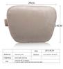 Ultra Soft Car Auto Headrest Pillow Neck Support Rest Pillow Beige Suede Fabric