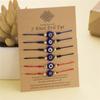 Valentine'Day Gifts Hand-woven Bracelets Braided Hand Ropes Blue Eye Bracelets Couple Bracelets