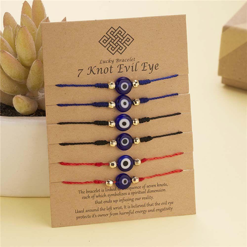 Valentine'Day Gifts Hand-woven Bracelets Braided Hand Ropes Blue Eye Bracelets Couple Bracelets