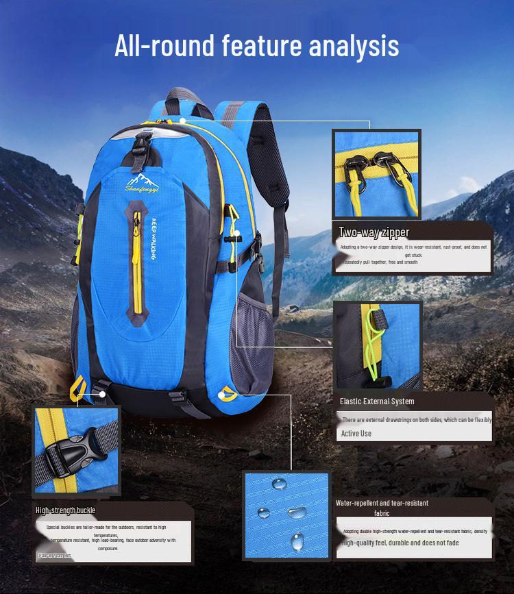 Bai Shi Qi 40L Vízálló Sport Hátizsák Túrázáshoz, Utazáshoz és Kalandhoz