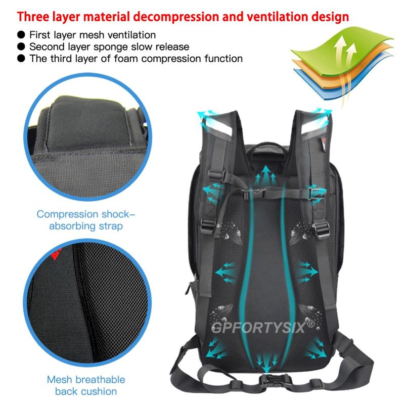 Motocentric Motorrad Rücksitztasche Multifunktionale Wasserdichte Motorradhelm Rucksack Große Kapazität Motocross Hecktasche Gepäck
