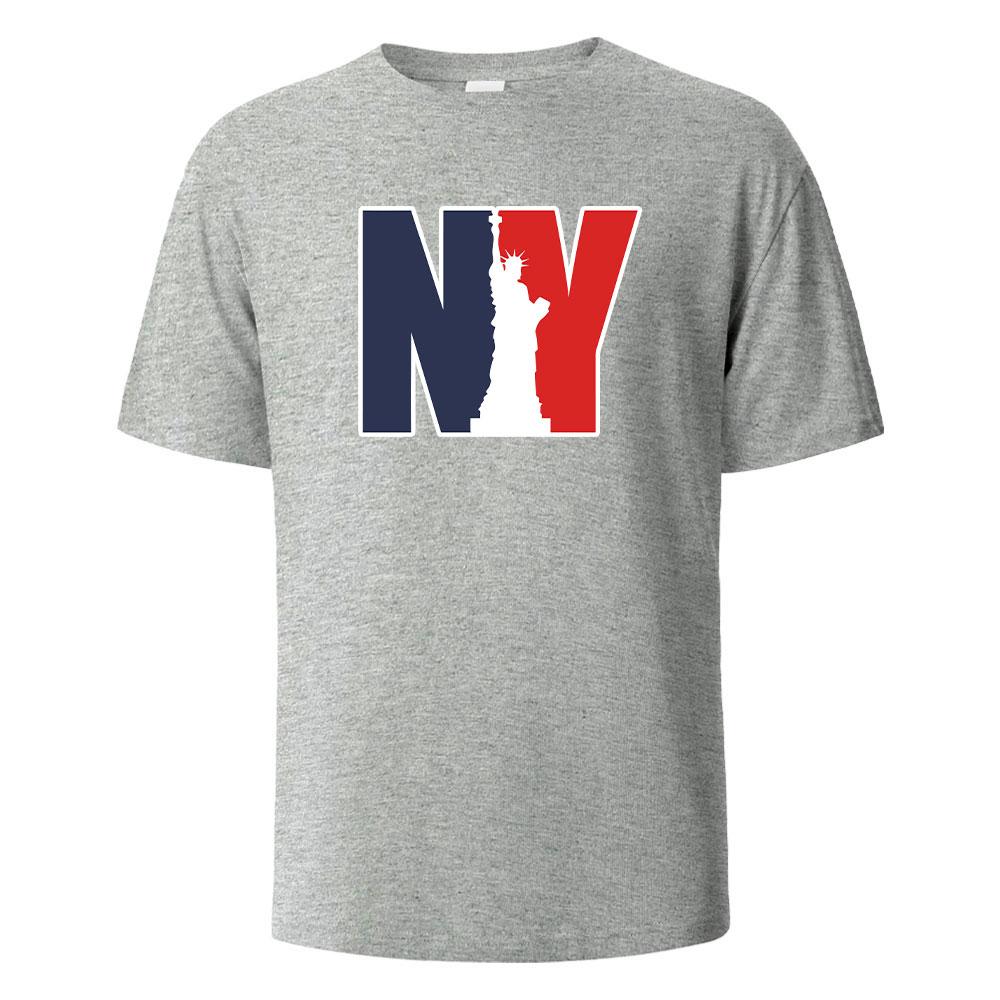 NewYork Print TShirt Summer Tees For Men Women 100 Cotton Oneck Oversize Casual Short sleeved Tops