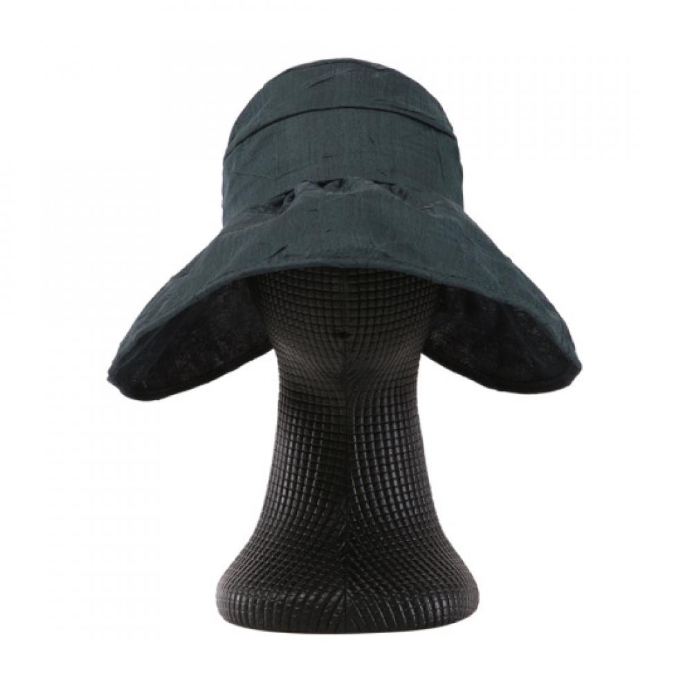 Shop Women Wide Spring Summer Uv Protection Sun Cap Hat Charcoal Km Wh 0590