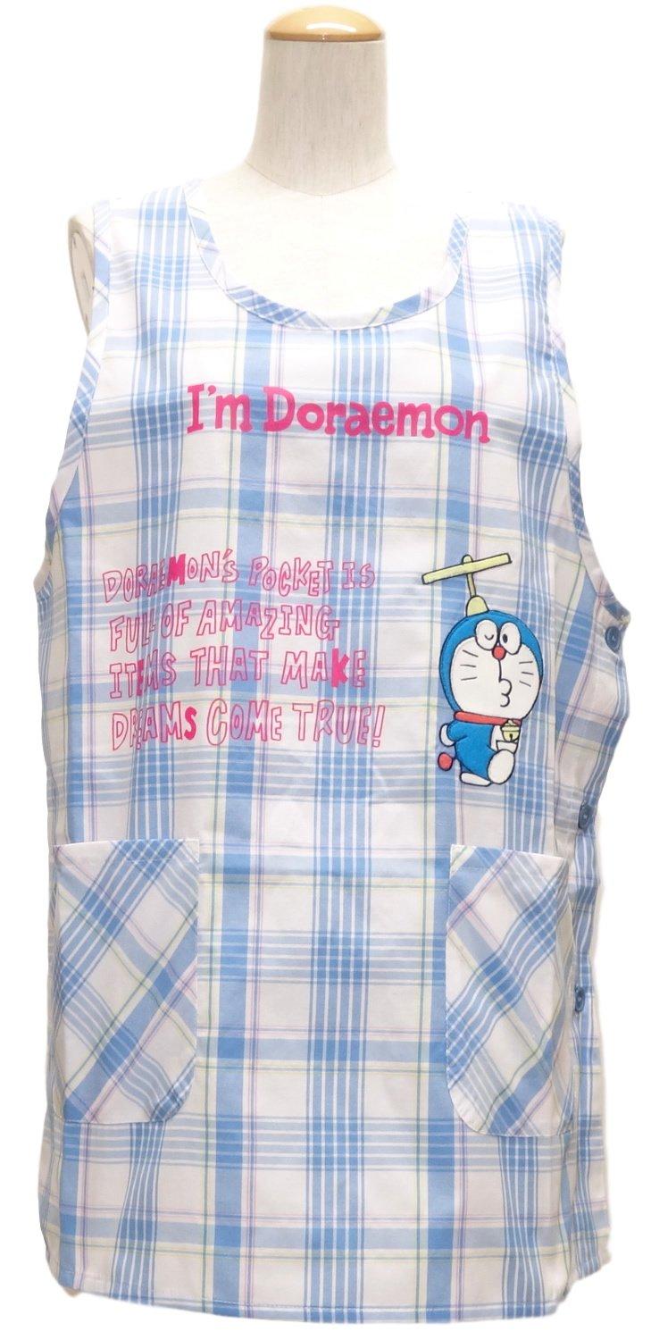 

Фартук с аппликацией на боковые пуговицы Doraemon Fujiko Pro Blue 45251b