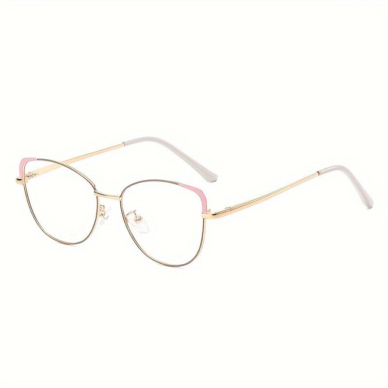 New Retro Personalized Metal Cat Glasses Frames For Men And Women Day And Night Use Anti-Blue Light Color-Changing Glasses