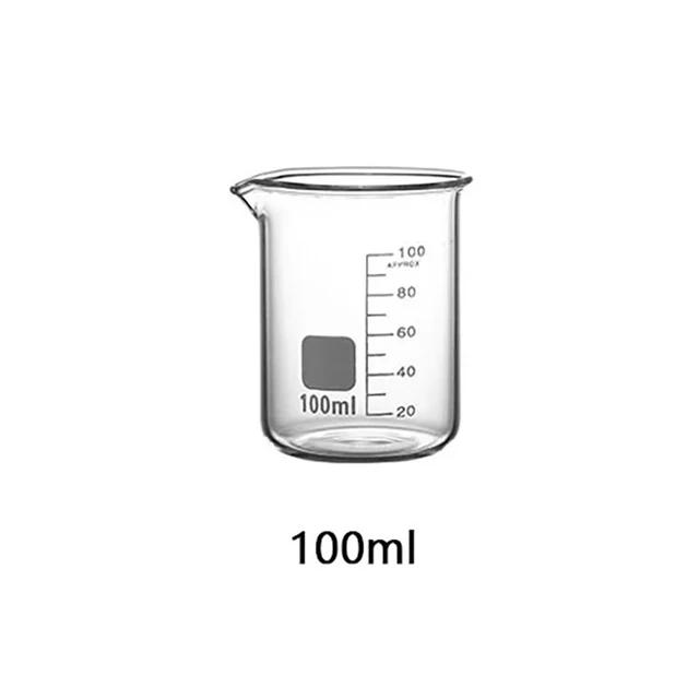 Lab Borosilicate GLass beaker Kitchen Graduated Beakers Measuring Glass Cup Chemical