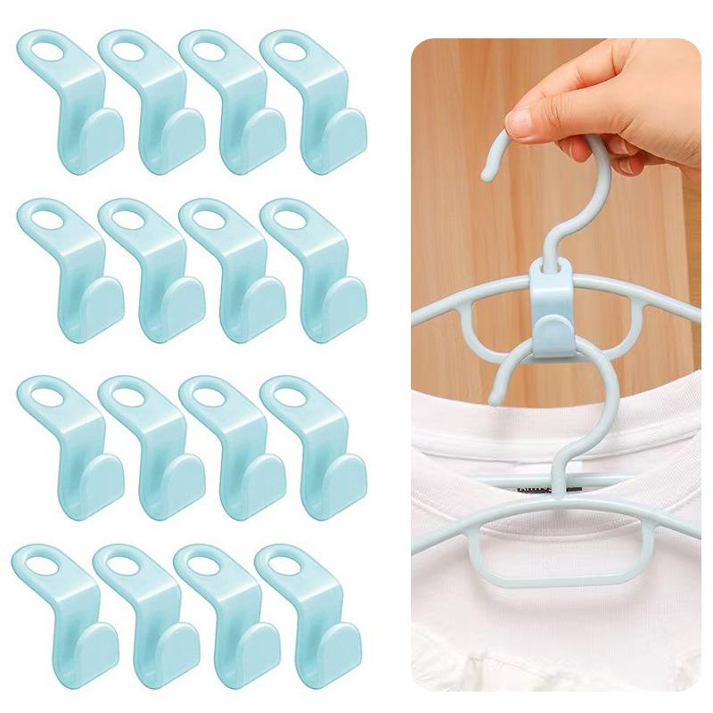 Wardrobe Hanger Hooks Organizer Connect Multifunction Cascading Plastic Bedroom Wardrobe Storage Space Saving Coat Hook
