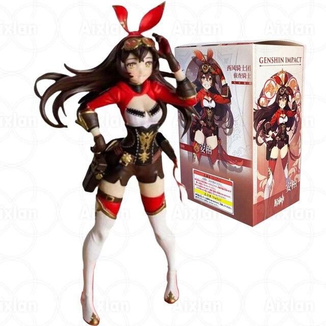 Aixlan 21cm Genshin Impact Keqing Anime Figure Klee Hibana Knight Action Figure Genshin Impact Paimon Figurine Collection Toys