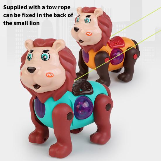 

Игрушка для малышей, милый звуковой эффект, светится, милое развлечение, пластиковый мультяшный электронный ходячий тигр, лев, игрушка для дома