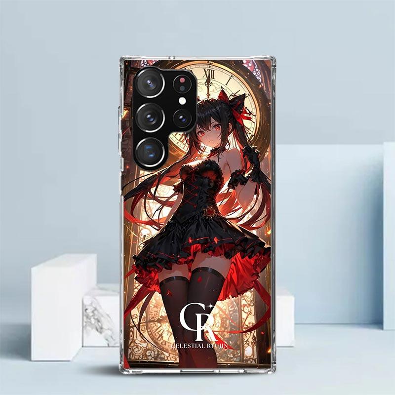 Date A Live Tokisaki Kurumi Soft Cover for Samsung Galaxy S25 Edge S26 S24 S23 Ultra Phone Case S22 S21 Plus S20 FE Print Patter