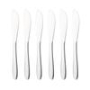 Dinnerware 6pcs 18/10 Sliver Drop Type Smooth Stainless Steel Set Fork Knife Set Travel Cutlery Tableware Suitable for Kitchen