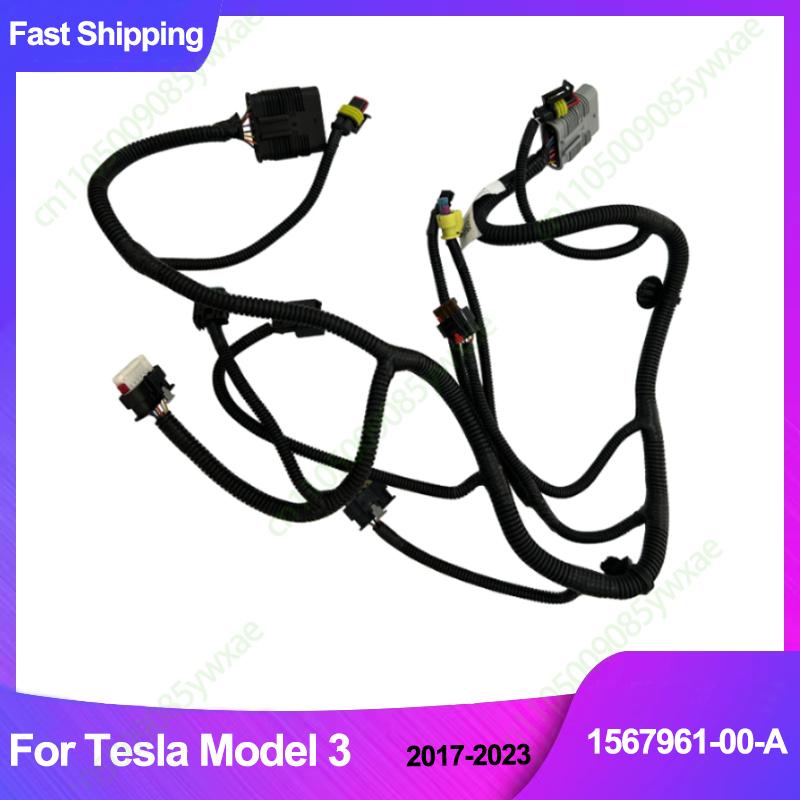 Car Gantry Radiator Bracket Wiring Harness For Tesla Model 3 Front Radiator Bracket Fan Accessories 1567961-00-A Auto Parts 1PCS