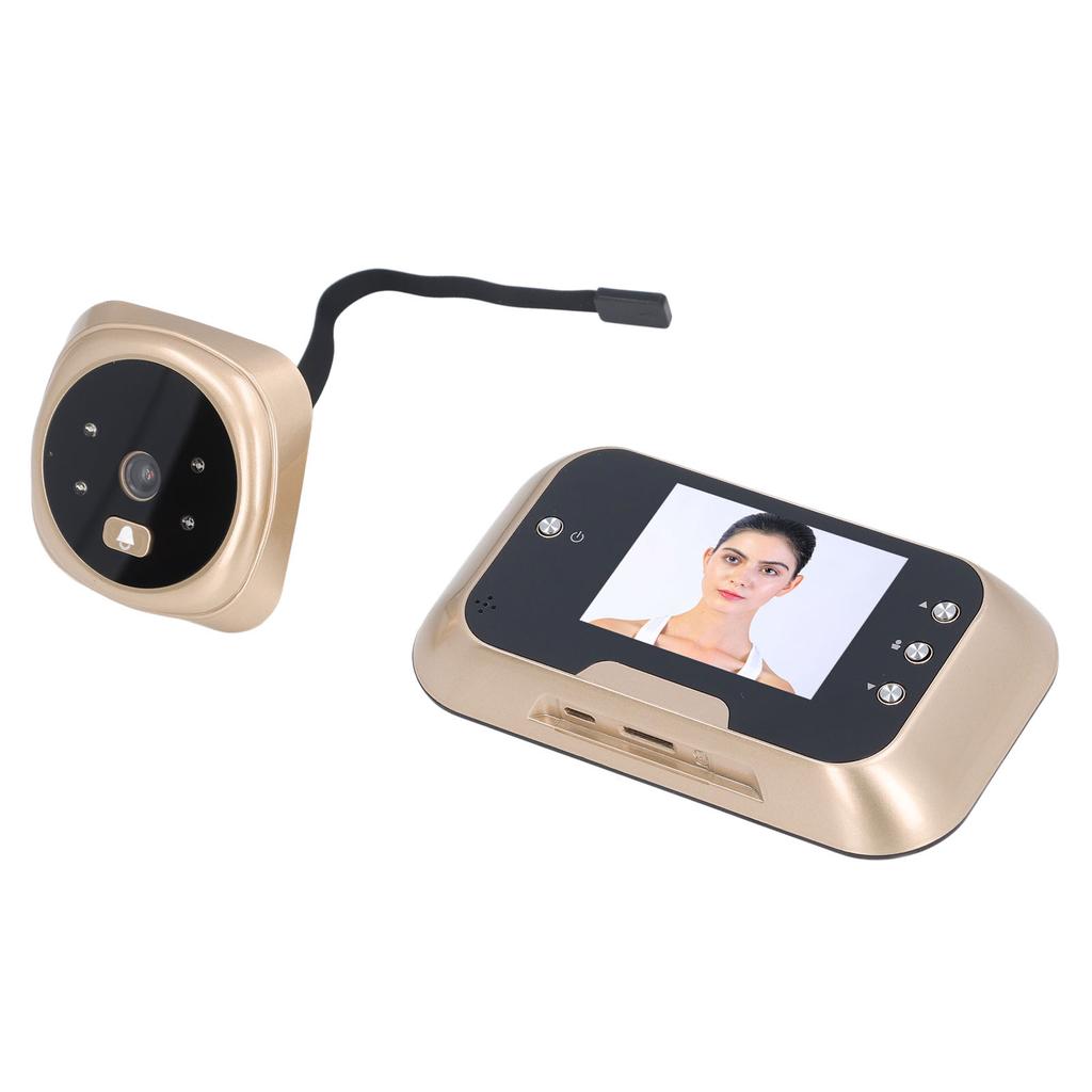 Türspionkamera Automatische Fotoaufnahme Wasserdicht 120 Grad Betrachtungswinkel Infrarot-Nachtsicht 1050mAh