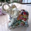 Home Decoration Accessories Ceramic Elephant Desktop Ornament Living Room Decorations Ceramic Crafts Gift 1pcs