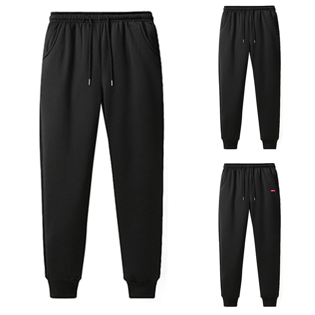 Lambswool Pants With Thickening Bundle Foot Loose Cotton Sweatpants