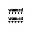 WANTED Motorcycle Sticker Vinyl Waterproof Decal Adaptable Motorcycle / Body / Helmet Motorcycle Decoration Accessories