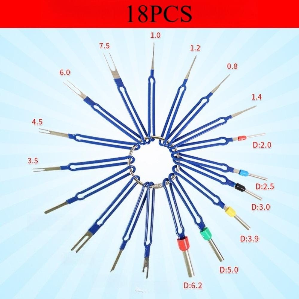 

Прецизионные экстракторы контактов автомобильной проводки - Инструменты для извлечения клемм, разборки разъемов и ремонта цепей