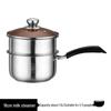 304 Stainless Steel Multi-Purpose Cookware: Soup, Milk, Baby Food, Porridge, and Hot Pot for Gas and Induction Stoves.
