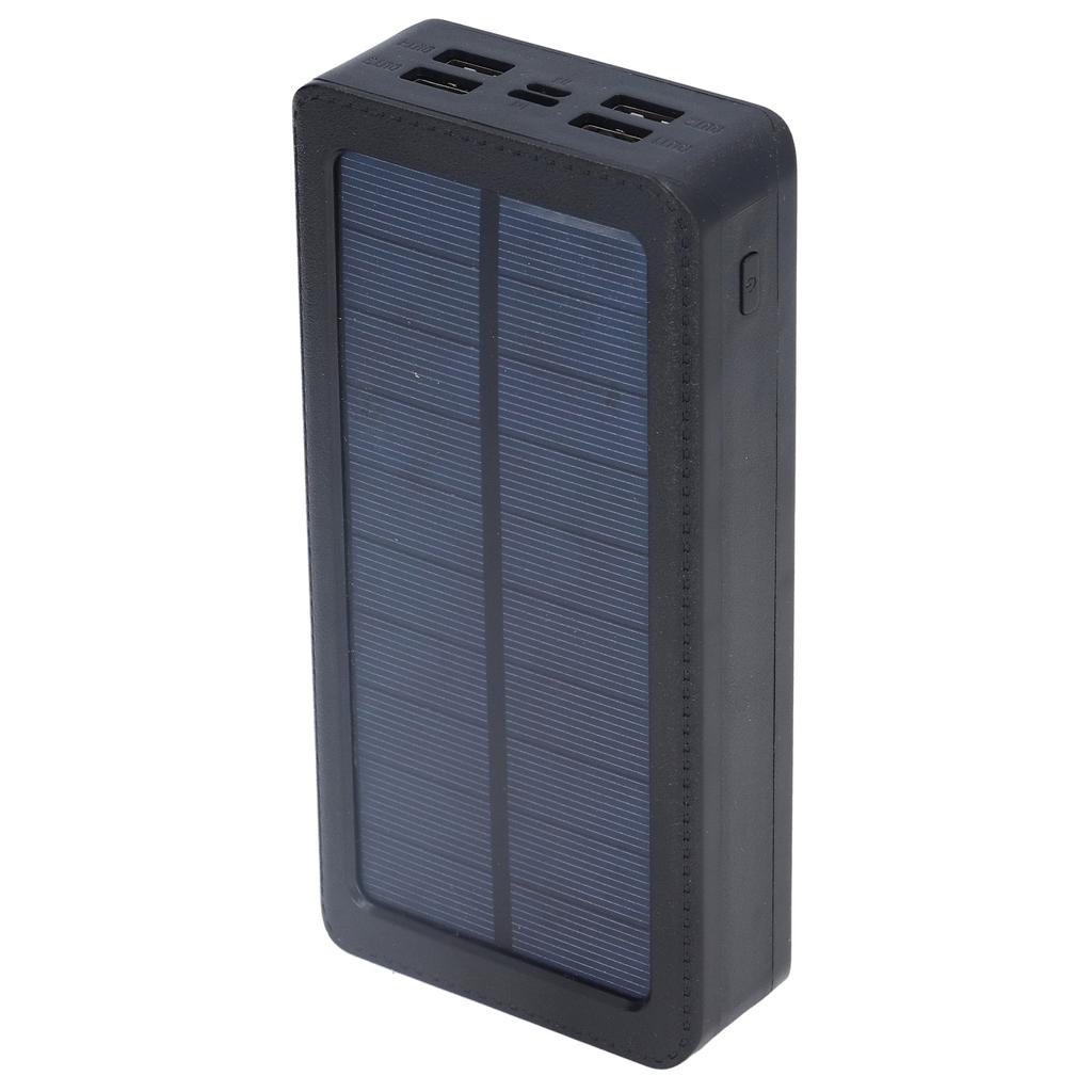 32LED Solar Powerbank mit 4 USB 3 Lichtmodi 30000mah Tragbares Handy-Ladegerät für Outdoor-Camping