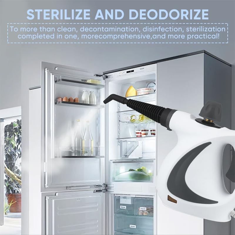 Multi-Surface Natural Steam Cleaner 1050W Power Washer for Home Use Cleaning Floor, Grout and Car Washer