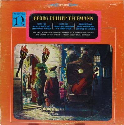 LP Record GEORG PHILIPP TELEMANN / COLOGNE SO - Suite For Flute, Strings And Contin H71078 Nonesuch US Classical Used