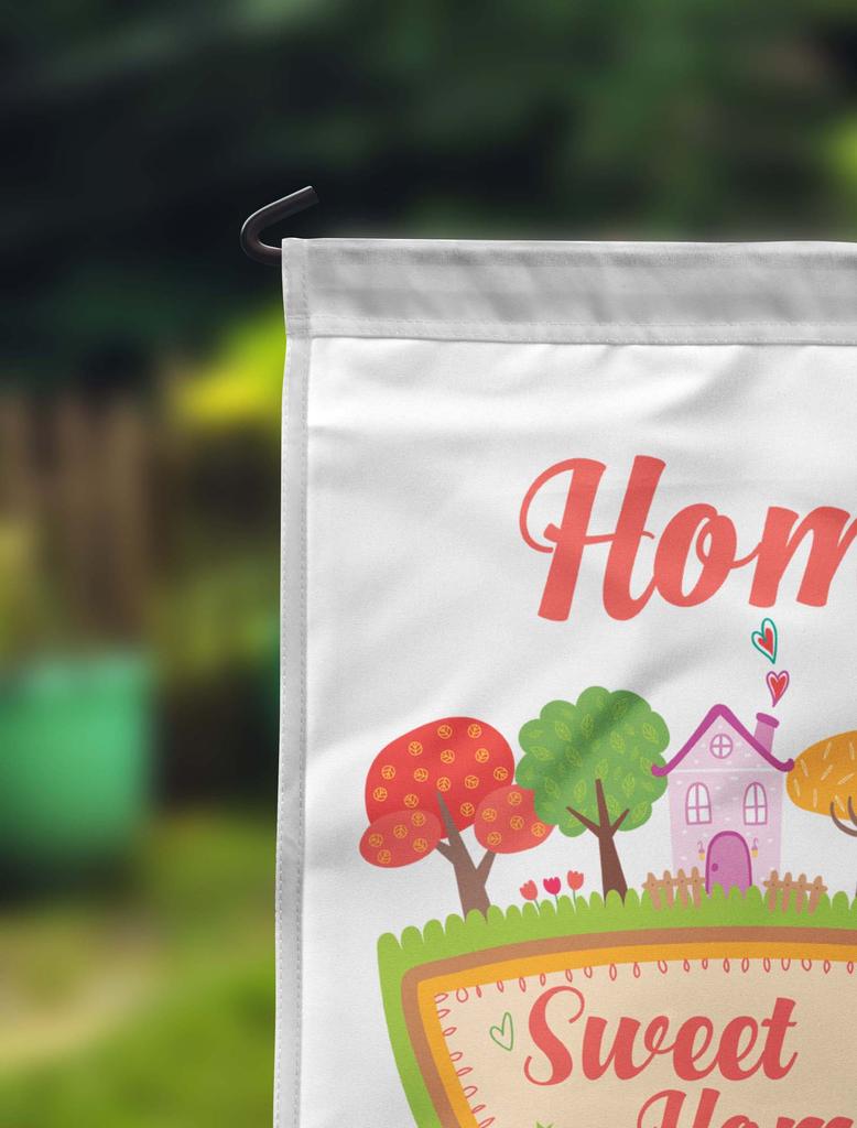 Printtoo Bronz Acasă Dulce Acasă Grădină Vară 12.5""x18"" Steaguri Față-Verso Steag Loc de Campare