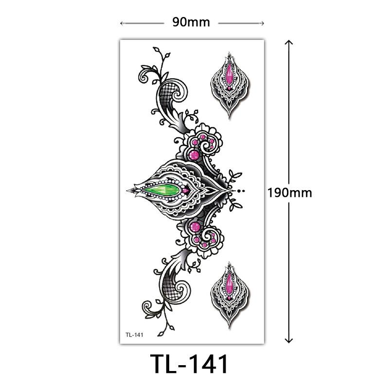 Flower Tattoo Stickers, Color Sketch Tattoo Stickers, English Letters, Wedding Photography Tattoo