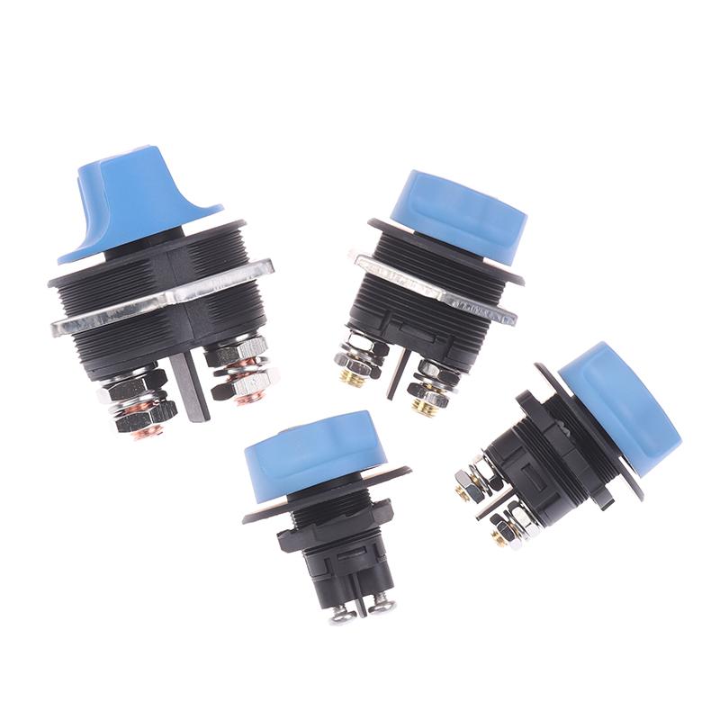 Car Battery Race Rally Switch 50 100 200 300A Blue Battery Disconnector Isolator Cut Off Switch Kit For Rv Motorcycle Truck Boat