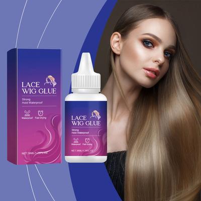 Colla per parrucche in pizzo per parrucche frontali in pizzo, colla per legare il pizzo, calotte per parrucche, calotte per calze trasparenti per parrucche.(38ML)