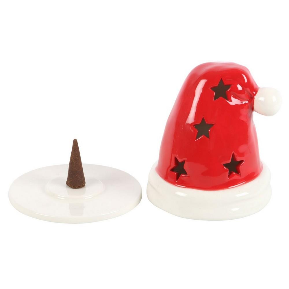 Something Different Santa Hat Tealight And Incense Cone Holder