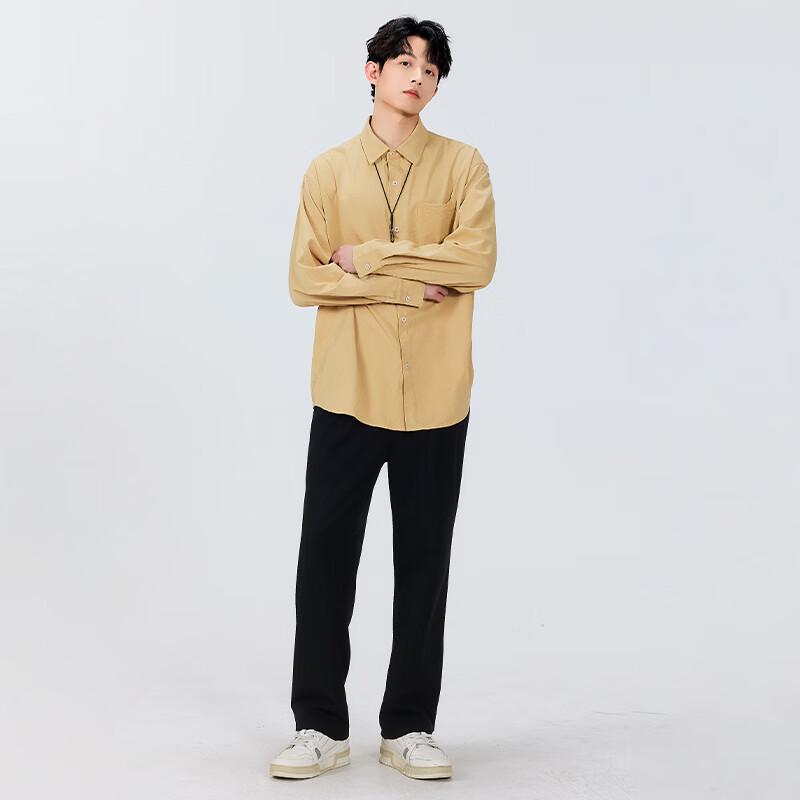 MINISO Men's Loose-Fit Casual Lapel Shirt