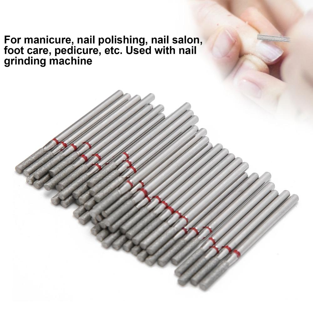 50pcs Cuticle Clean Nail Grinding Heads Nail Polishing Sanding Grinding Heads Salon Use