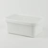 Pearl Metal Bran Kitchen Storage Container, White, 970ml, Enamel, Rectangular, HB-4481
