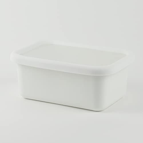 Pearl Metal Bran Kitchen Storage Container, White, 970ml, Enamel, Rectangular, HB-4481