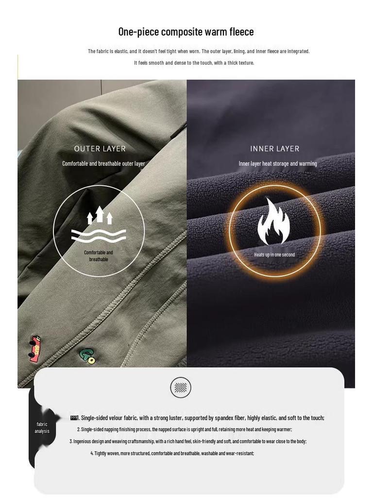 Boys' Fleece-Lined Warm Casual Pants - Thick, Versatile, Loose Fit for Autumn & Winter