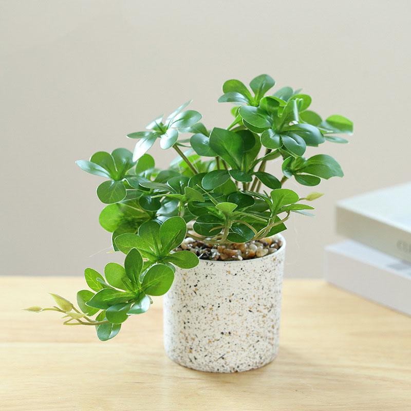 Artificial Green Plant Leaves Big Bonsai Creative Home Decoration Simulation Flower Decorations