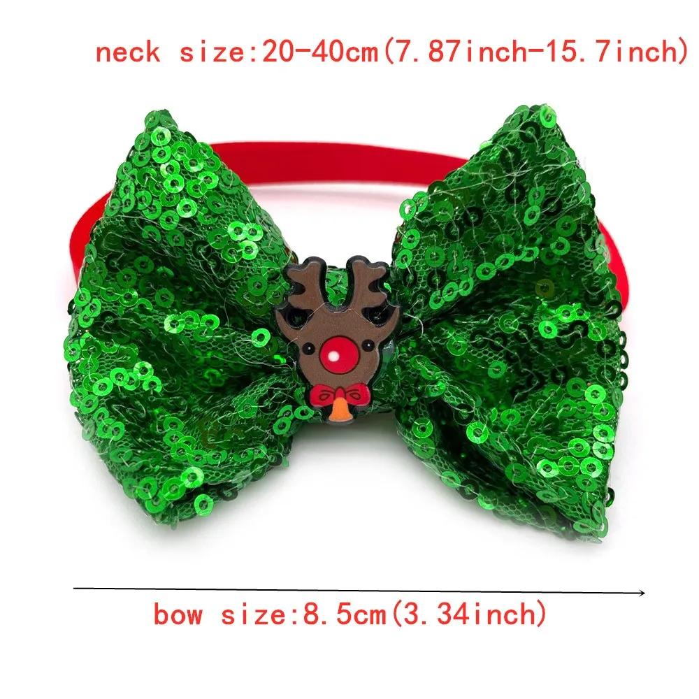 50/100pcs Christmas Dogs Pet Bow Tie Necktie Cute Christmas Tree Pets Dog Necktie for Small Dog Bow Ties Pet Product Dog Bows