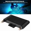 125ml Chłodnica Oleju Układ Chłodzenia Oleju Silnikowego Radiator Zestaw do Silnika GY6 100CC‑150CC Czarny
