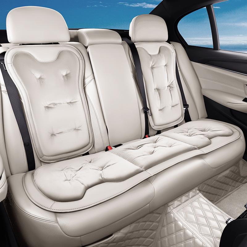 Plush Car Seat Cushion with Backrest - Thickened for Autumn/Winter Warmth