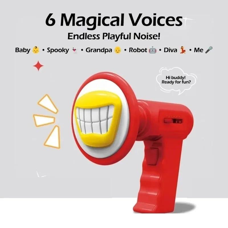 Children's Voice Changing Toy With 6 Sound Effects,Role-Playing Voice Speaker,Children's Handheld Amplifier,Parody Toy
