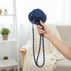 Polyester Fisherman Hat Pendant Pouch Solid Color Anti-lost Denim Hat Hanging Bag Wrist Rope Purse Mini Coin Purse Key Chain