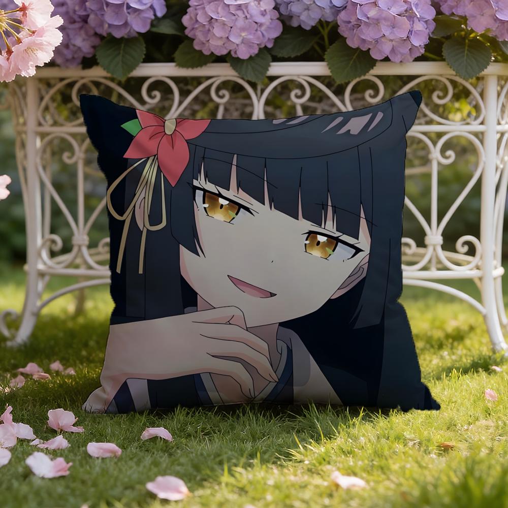 Anime S-Sasaki and Peeps Cushion Cover Home & Car Dual-Scene Pillow Cover: Reversible for Premium Comfort